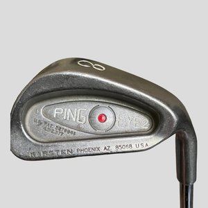 Ping Eye 2 Single 8 Iron Red Dot 1* Flat Karsten ZZ-Lite Regular Steel Mens RH